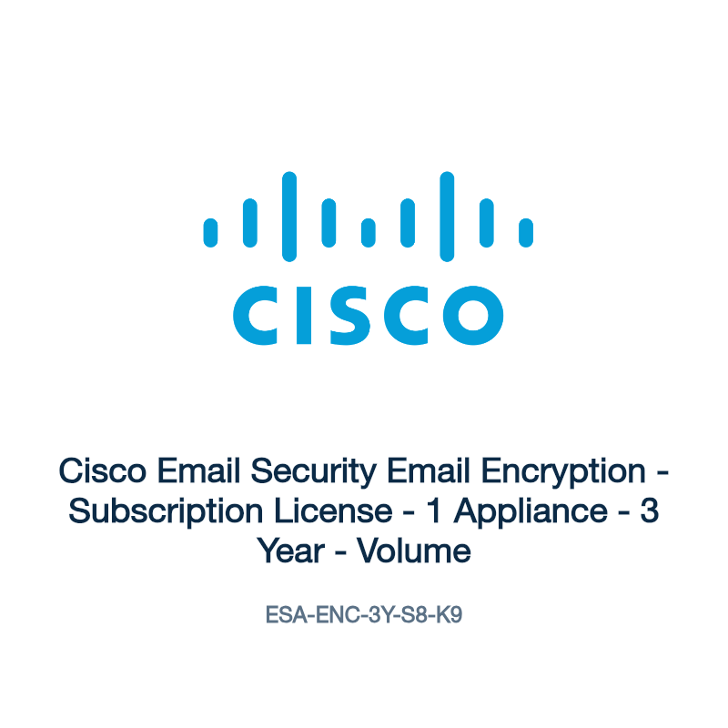 ESA-ENC-3Y-S8-K9: Cisco Email Security Email Encryption