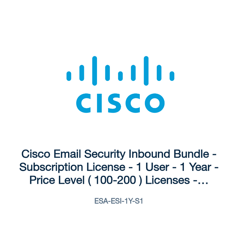 ESA-ESI-1Y-S1: Cisco Email Security Inbound Bundle