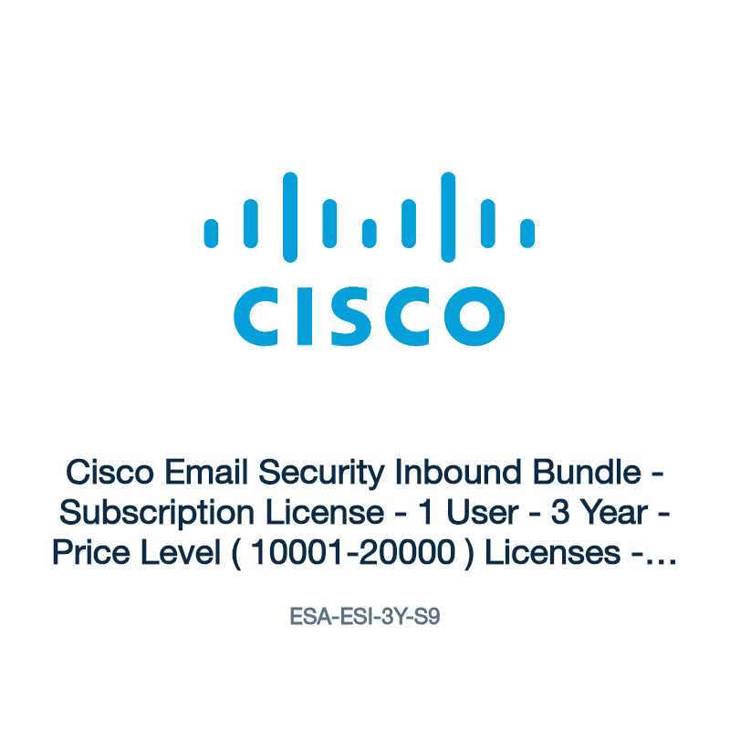 ESA-ESI-3Y-S9: Cisco Email Security Inbound Bundle