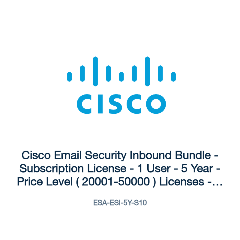 ESA-ESI-5Y-S10: Cisco Email Security Inbound Bundle