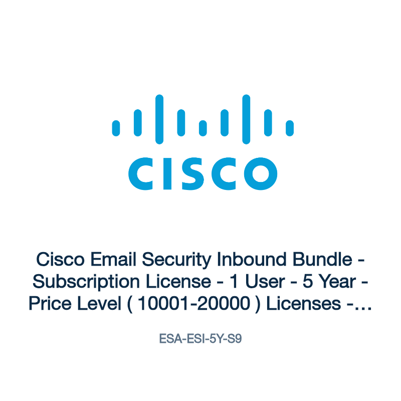 ESA-ESI-5Y-S9: Cisco Email Security Inbound Bundle