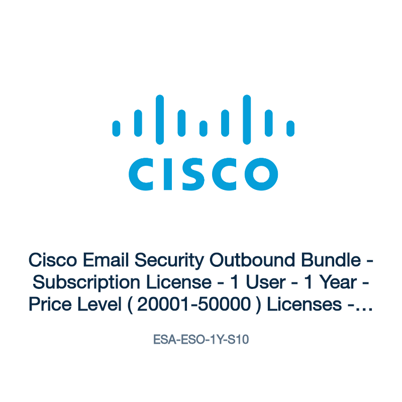 ESA-ESO-1Y-S10: Cisco Email Security Outbound Bundle