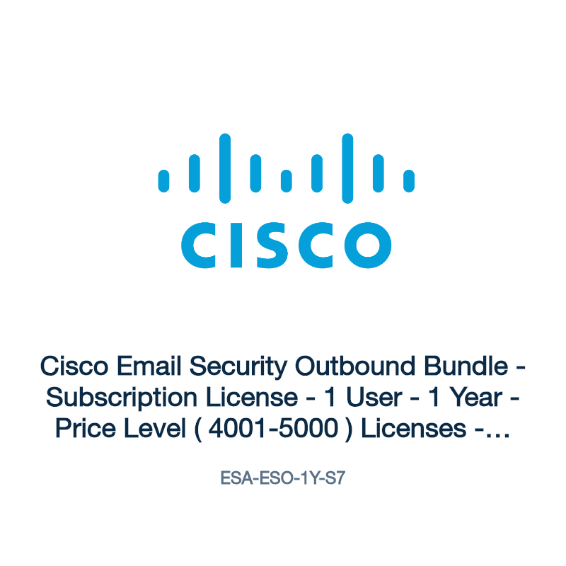 ESA-ESO-1Y-S7: Cisco Email Security Outbound Bundle