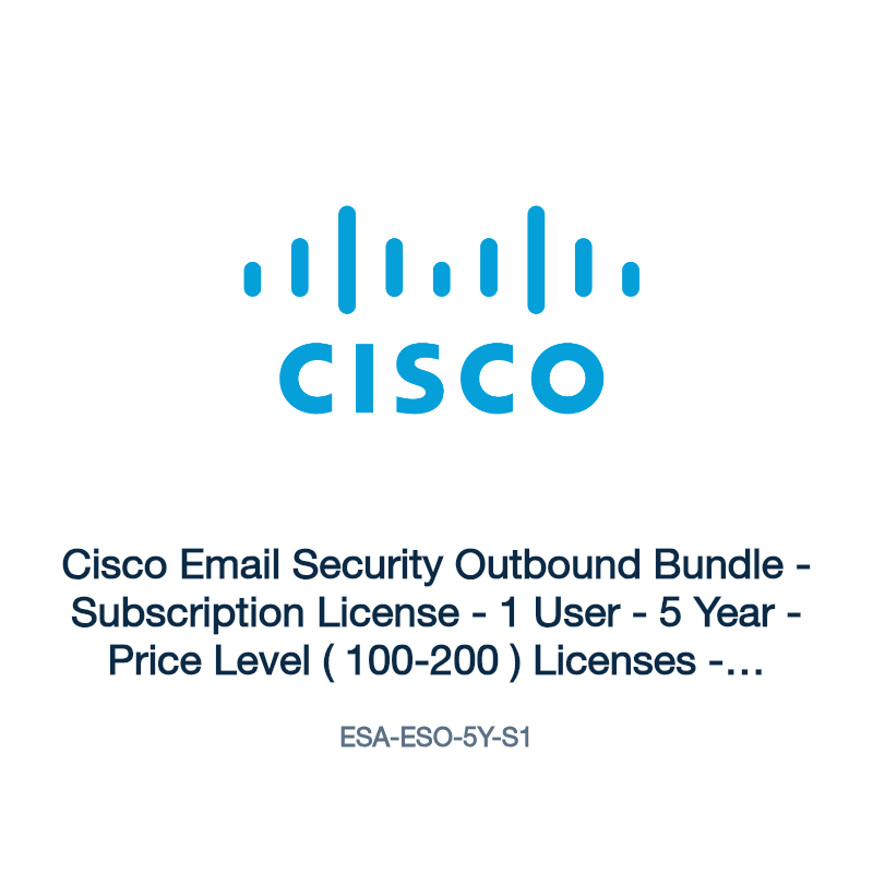ESA-ESO-5Y-S1: Cisco Email Security Outbound Bundle