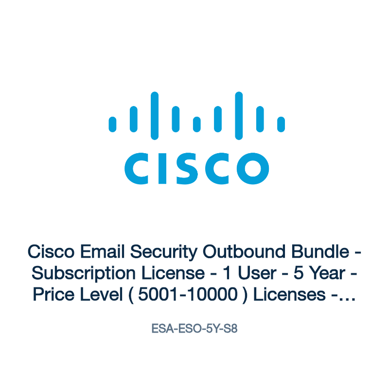 ESA-ESO-5Y-S8: Cisco Email Security Outbound Bundle