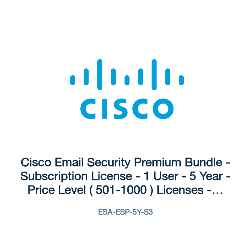 ESA-ESP-5Y-S3: Cisco Email Security Premium Bundle