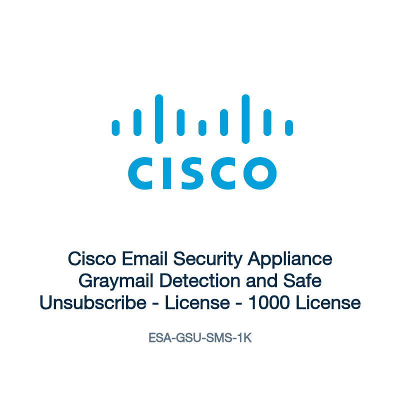 ESA-GSU-SMS-1K: Cisco Email Security Appliance Graymail Detection and Safe Unsubscribe