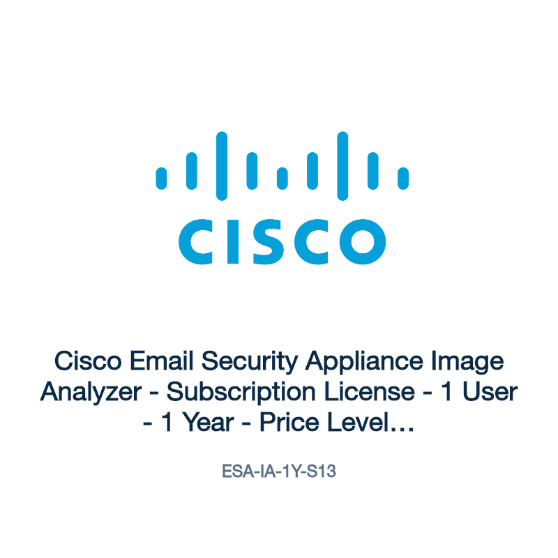 ESA-IA-1Y-S13: Cisco Email Security Appliance Image Analyzer