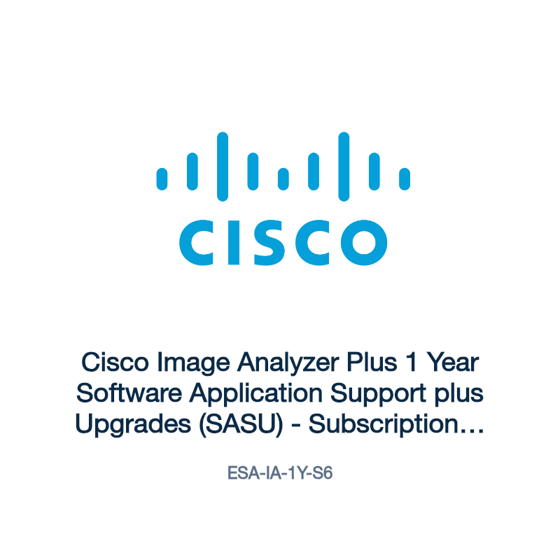 ESA-IA-1Y-S6: Cisco Image Analyzer Plus 1 Year Software Application Support plus