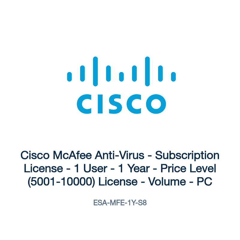 ESA-MFE-1Y-S8: Cisco McAfee Anti-Virus