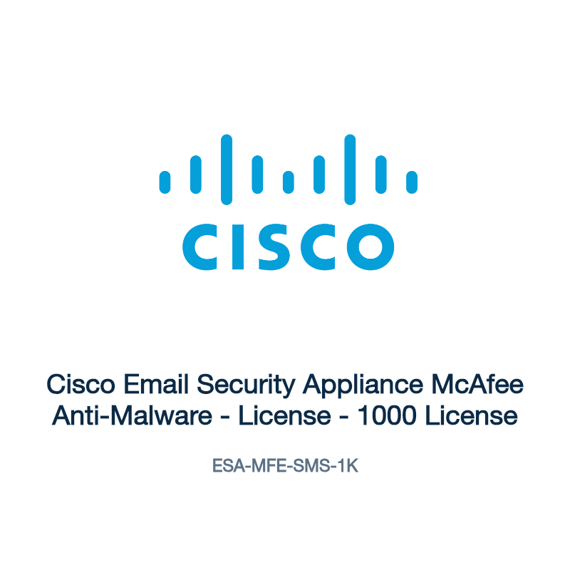 ESA-MFE-SMS-1K: Cisco Email Security Appliance McAfee Anti-Malware