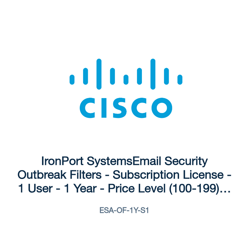 ESA-OF-1Y-S1: IronPort SystemsEmail Security Outbreak Filters