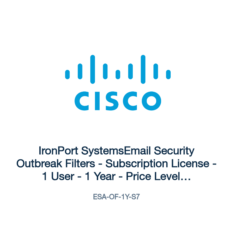 ESA-OF-1Y-S7: IronPort SystemsEmail Security Outbreak Filters