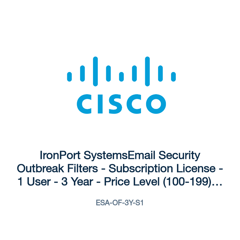 ESA-OF-3Y-S1: IronPort SystemsEmail Security Outbreak Filters