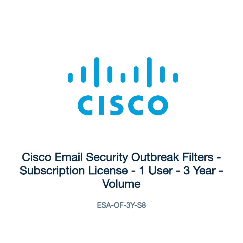 ESA-OF-3Y-S8: Cisco Email Security Outbreak Filters