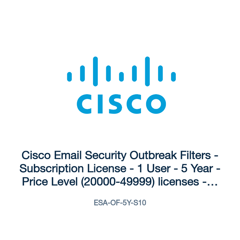 ESA-OF-5Y-S10: Cisco Email Security Outbreak Filters
