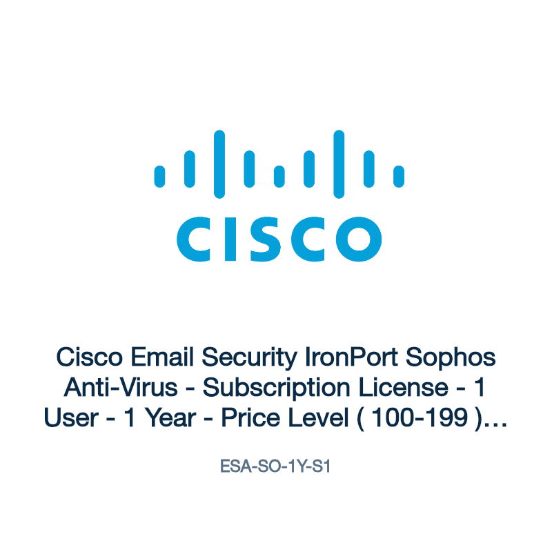 ESA-SO-1Y-S1: Cisco Email Security IronPort Sophos Anti-Virus
