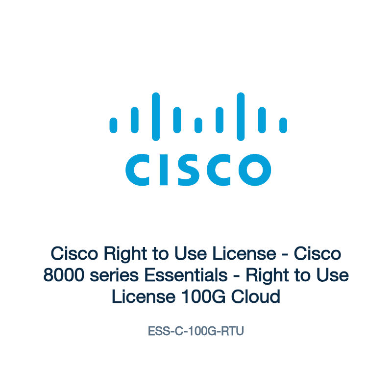 ESS-C-100G-RTU: Cisco Right to Use License