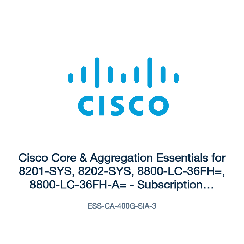 ESS-CA-400G-SIA-3: Cisco Core & Aggregation Essentials for 8201-SYS, 8202-SYS