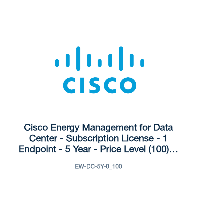 EW-DC-5Y-0_100: Cisco Energy Management for Data Center