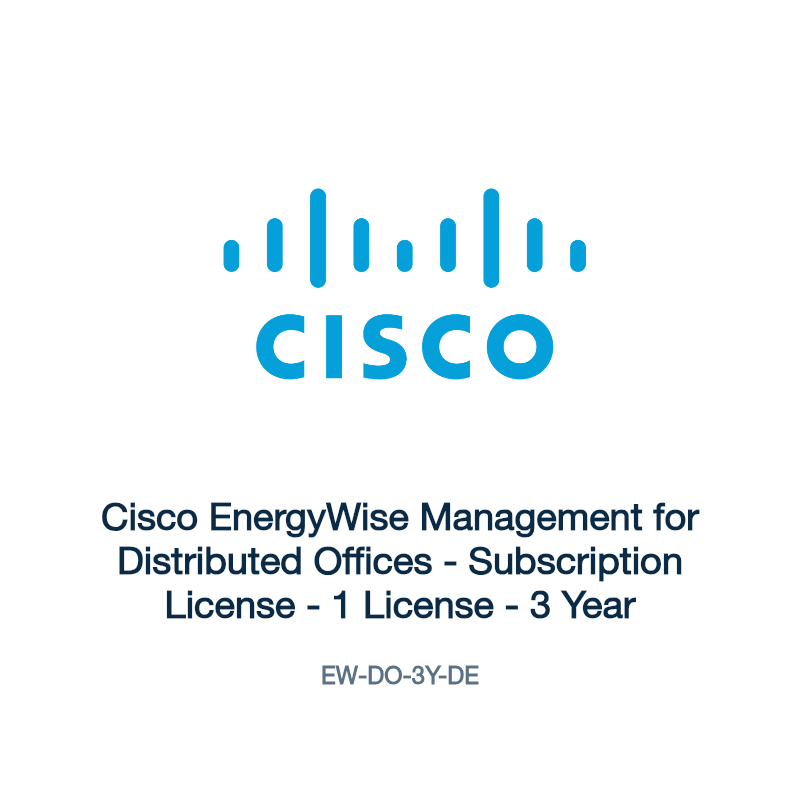 EW-DO-3Y-DE: Cisco EnergyWise Management for Distributed Offices