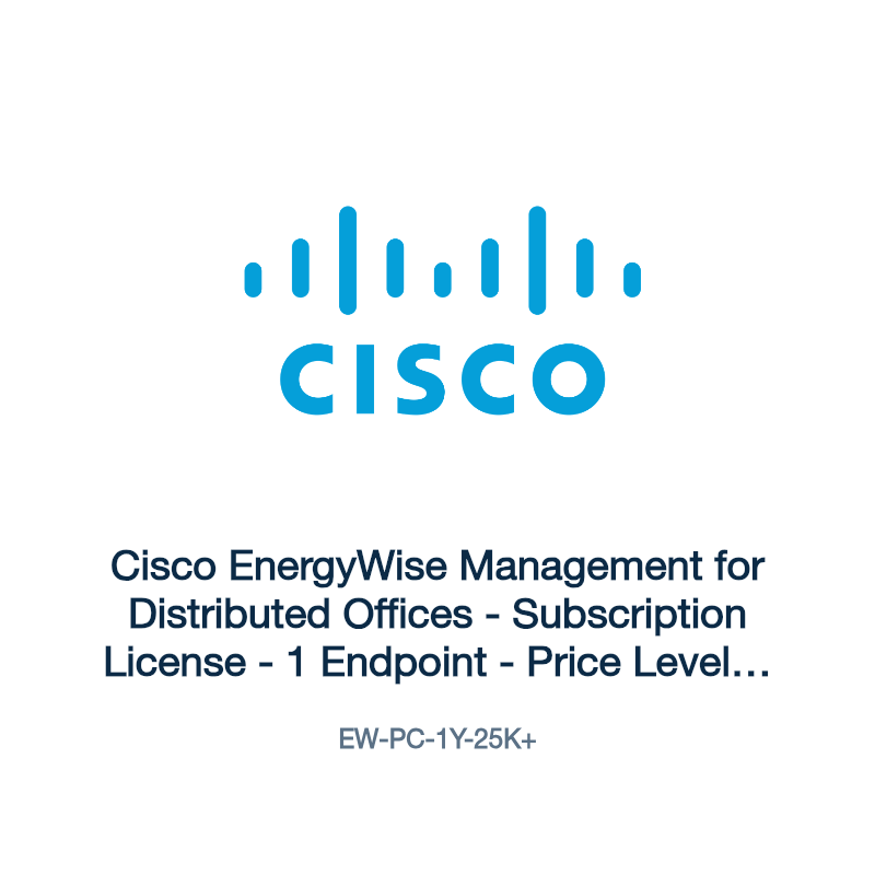 EW-PC-1Y-25K+: Cisco EnergyWise Management for Distributed Offices