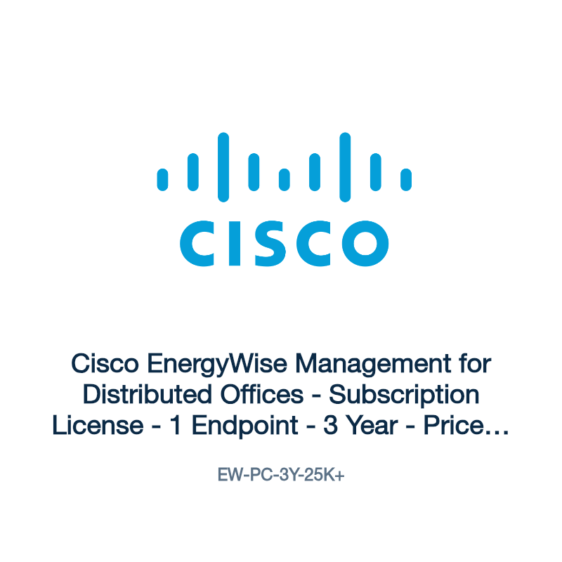 EW-PC-3Y-25K+: Cisco EnergyWise Management for Distributed Offices