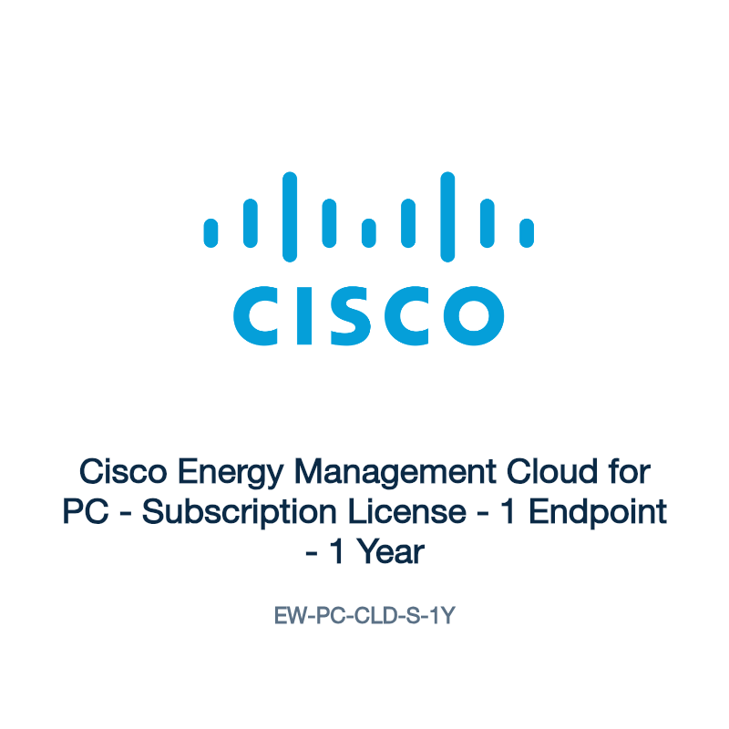 EW-PC-CLD-S-1Y: Cisco Energy Management Cloud for PC