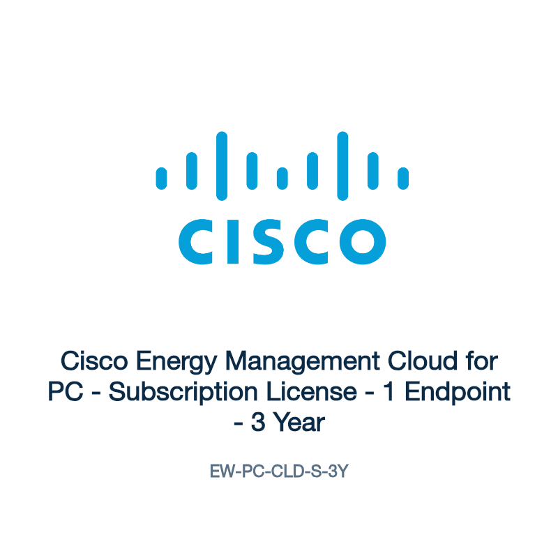 EW-PC-CLD-S-3Y: Cisco Energy Management Cloud for PC