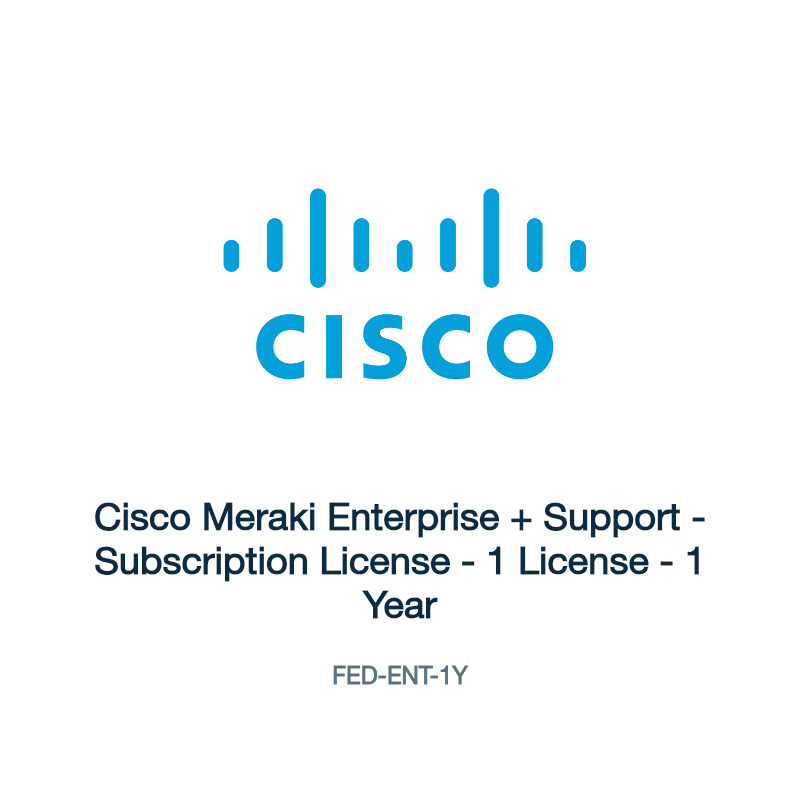 FED-ENT-1Y: Cisco Meraki Enterprise + Support