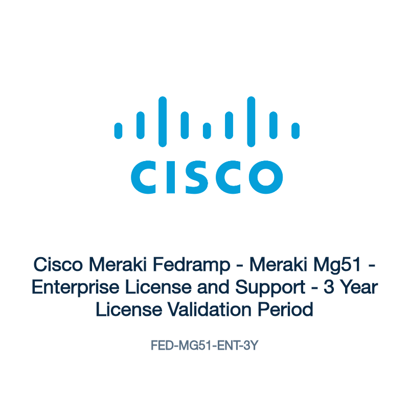 FED-MG51-ENT-3Y: Cisco Meraki Fedramp