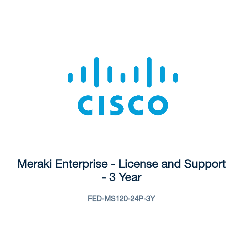FED-MS120-24P-3Y: Meraki Enterprise