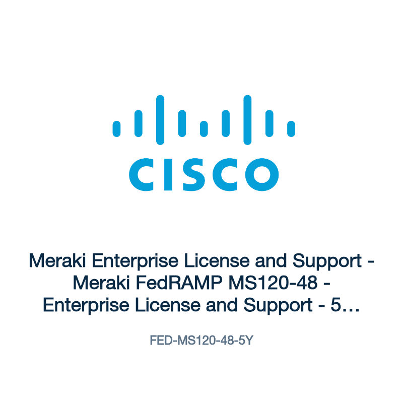 FED-MS120-48-5Y: Meraki Enterprise License and Support