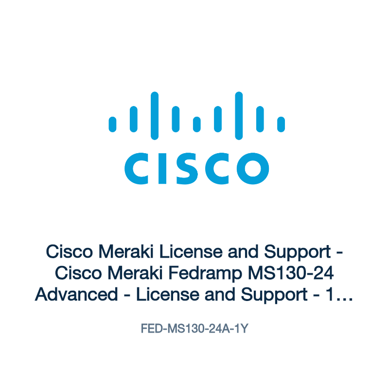 FED-MS130-24A-1Y: Cisco Meraki License and Support