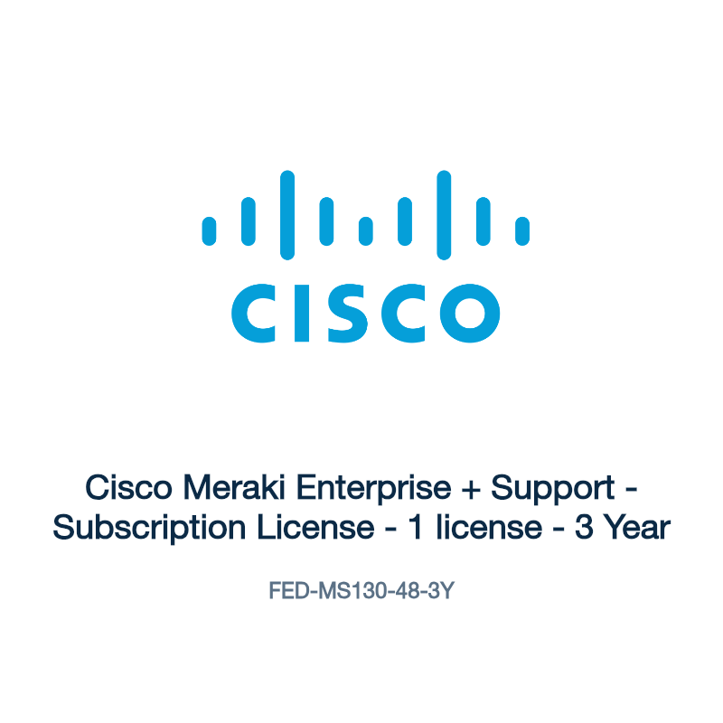 FED-MS130-48-3Y: Cisco Meraki Enterprise + Support