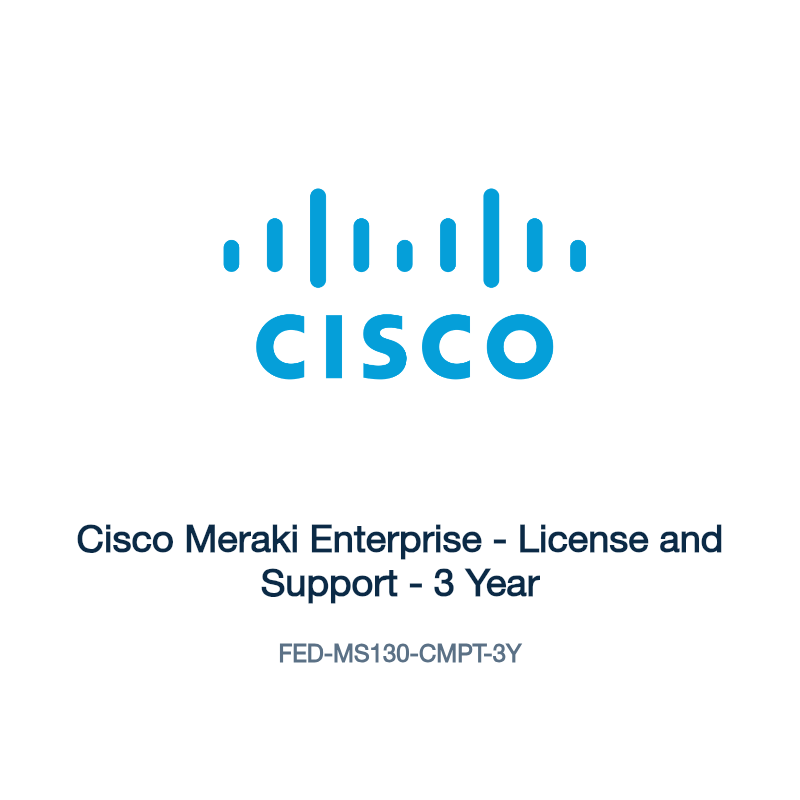 FED-MS130-CMPT-3Y: Cisco Meraki Enterprise
