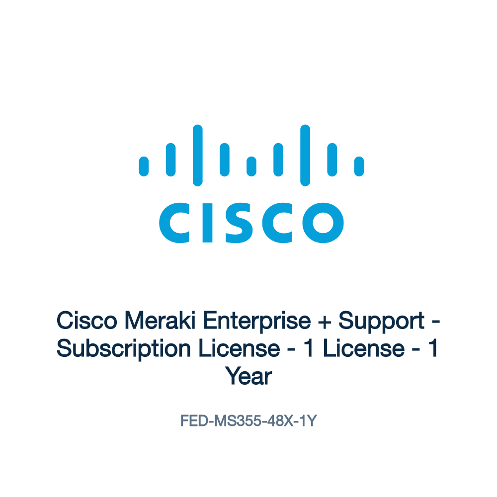 FED-MS355-48X-1Y: Cisco Meraki Enterprise + Support