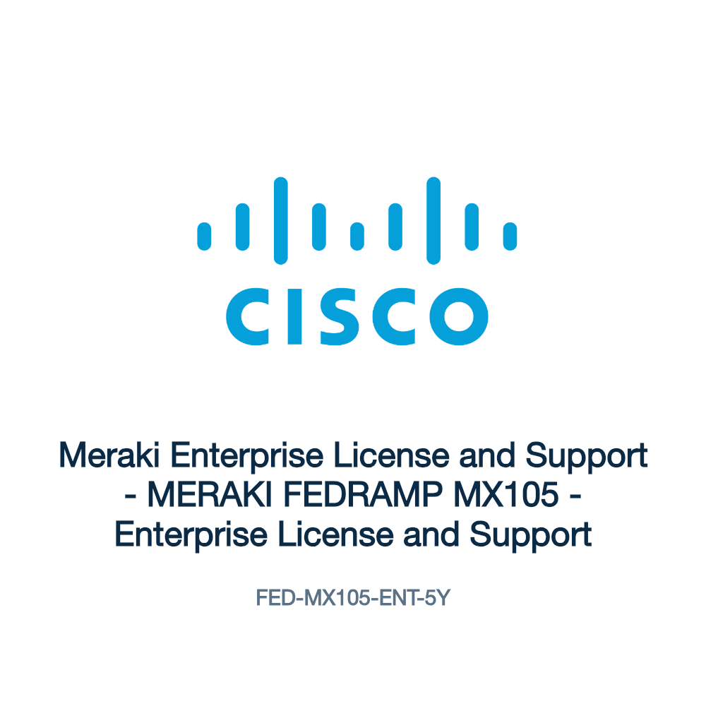 FED-MX105-ENT-5Y: Meraki Enterprise License and Support