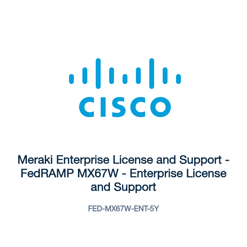 FED-MX67W-ENT-5Y: Meraki Enterprise License and Support