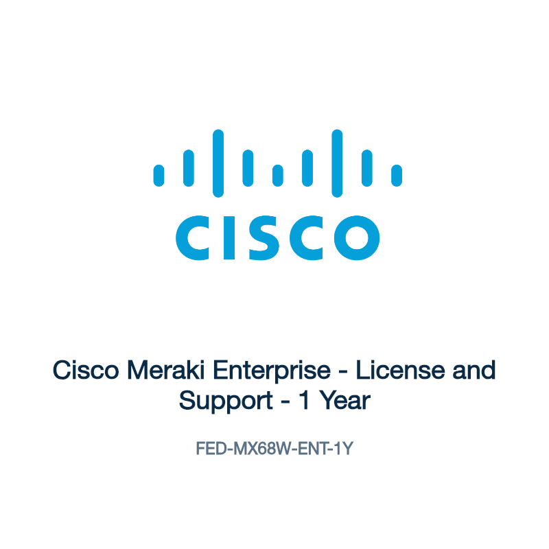 FED-MX68W-ENT-1Y: Cisco Meraki Enterprise