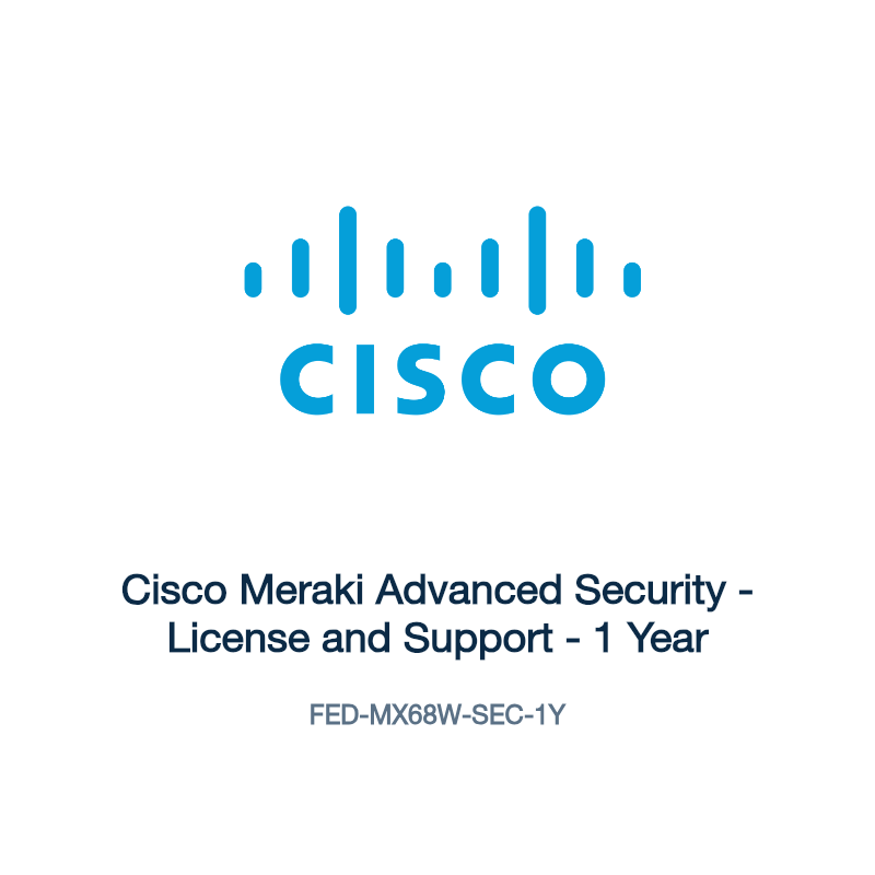 FED-MX68W-SEC-1Y: Cisco Meraki Advanced Security