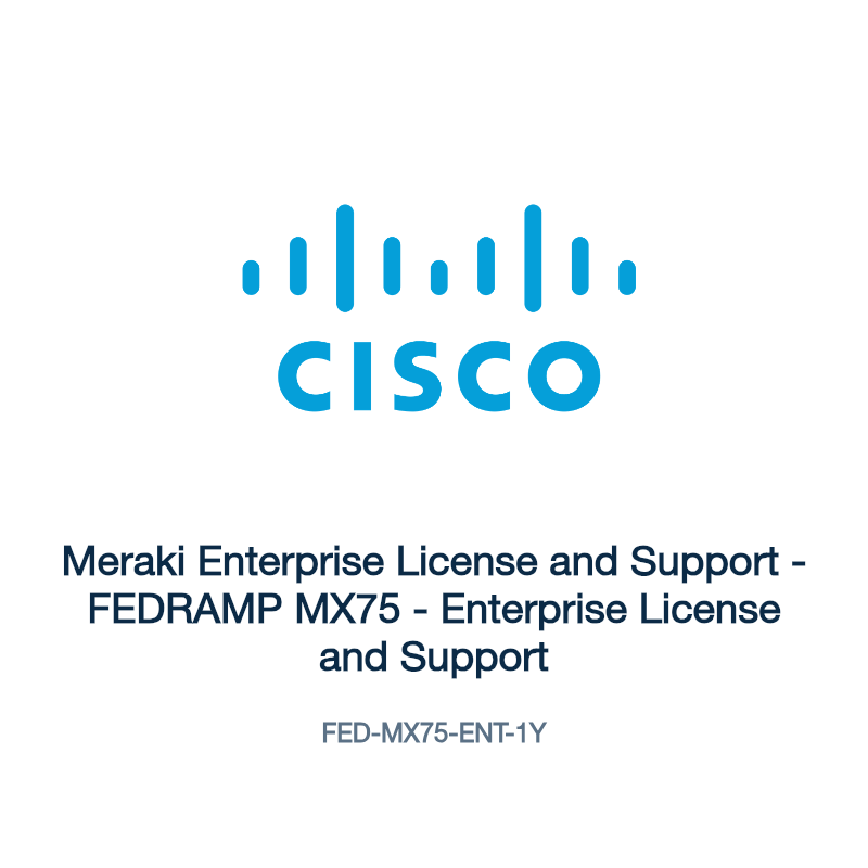 FED-MX75-ENT-1Y: Meraki Enterprise License and Support