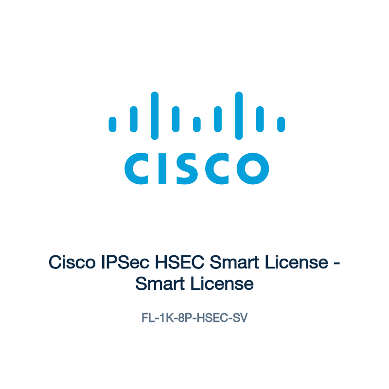 FL-1K-8P-HSEC-SV: Cisco IPSec HSEC Smart License