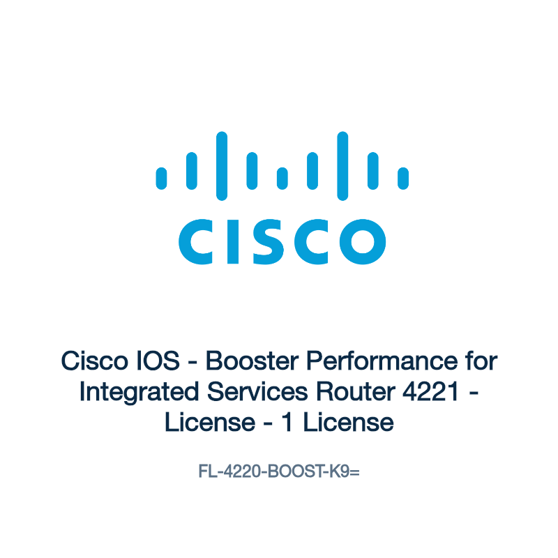 FL-4220-BOOST-K9=: Cisco IOS - Booster Performance for Integrated Services Router 4221 -