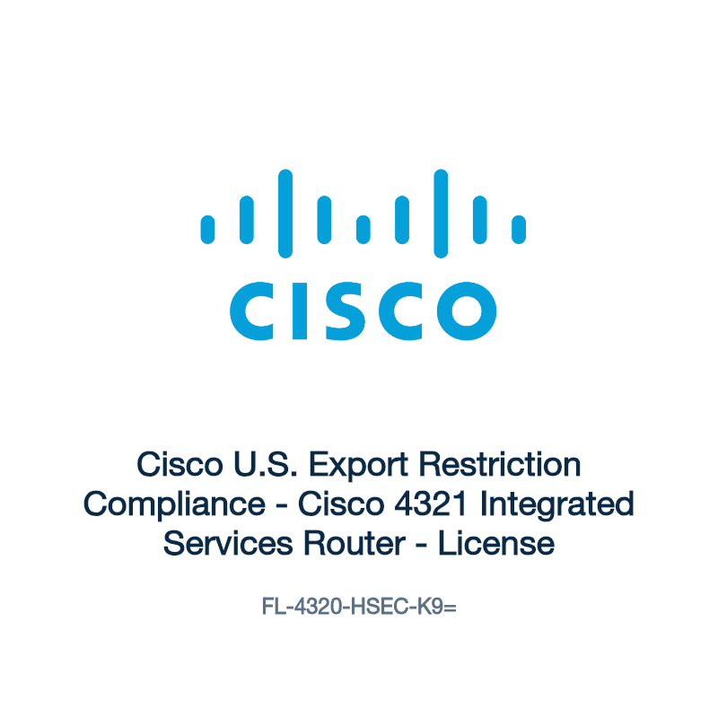 FL-4320-HSEC-K9=: Cisco U.S. Export Restriction Compliance