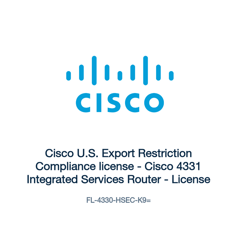 FL-4330-HSEC-K9=: Cisco U.S. Export Restriction Compliance license