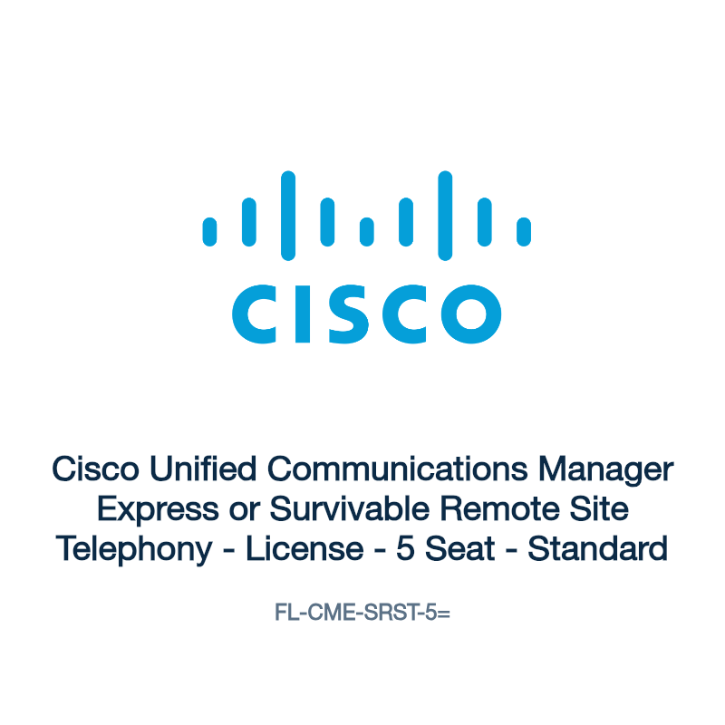 FL-CME-SRST-5=: Cisco Unified Communications Manager Express or Survivable Remote