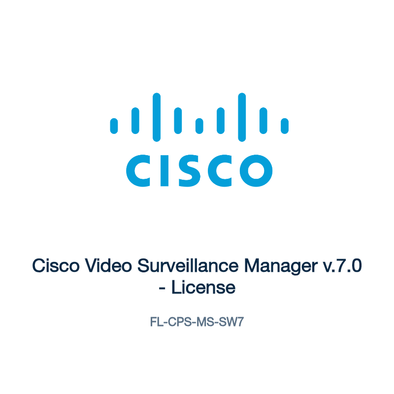 FL-CPS-MS-SW7: Cisco Video Surveillance Manager v.7.0