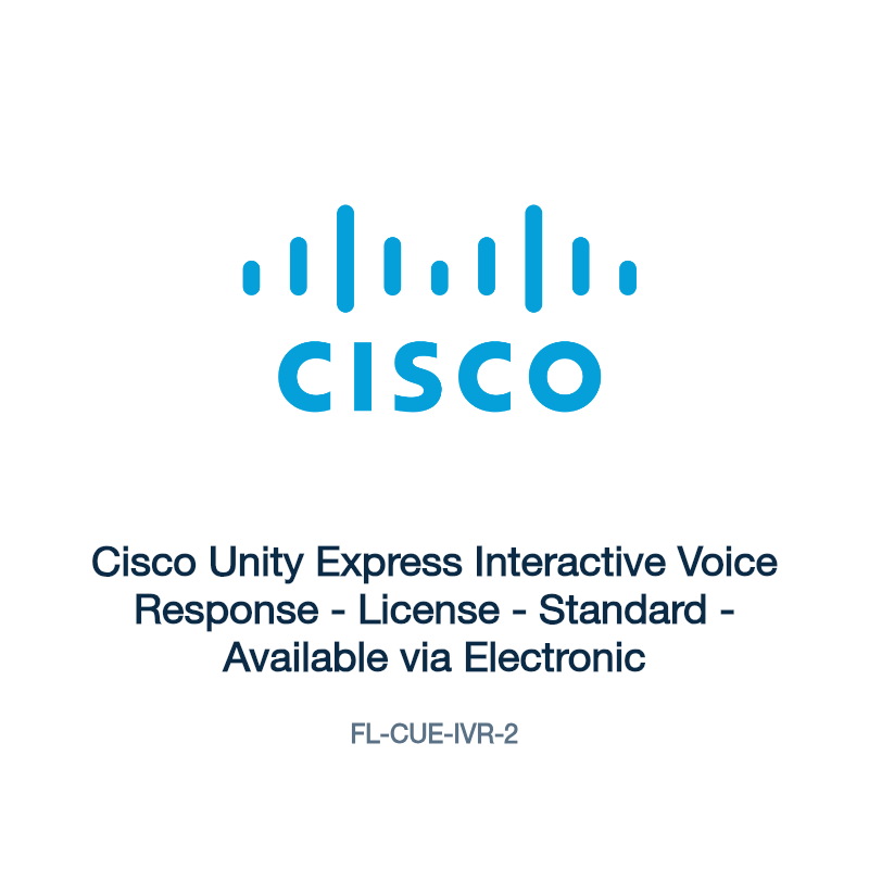 FL-CUE-IVR-2: Cisco Unity Express Interactive Voice Response