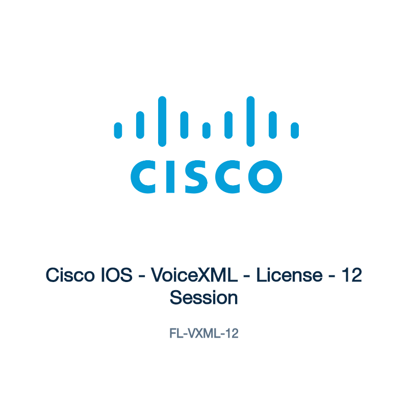 FL-VXML-12: Cisco IOS - VoiceXML - License - 12 Session